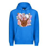 True Royal highland heifer easter Premium Hoodie - LillyAllenDesigns