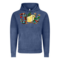 Vintage Denim christmas joy chick Vintage Hoodie - RanaPortraitStore