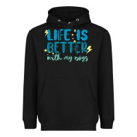 Black life is better with my boys Heavyweight Hoodie - MaliasSmallBusiness