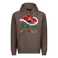 Coffee ho ho howdy christmas hat Premium Hoodie - AdoDesignShop