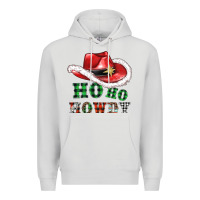 Dove Grey ho ho howdy christmas hat Premium Hoodie - AdoDesignShop