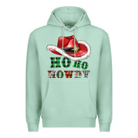 Seafoam ho ho howdy christmas hat Premium Hoodie - AdoDesignShop