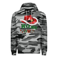 Slate Camo ho ho howdy christmas hat Premium Hoodie - AdoDesignShop