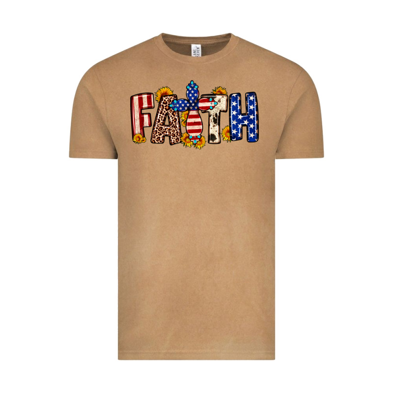 Faith Usa Flag Sunflower Vintage Tee by Neo Western | Teevron