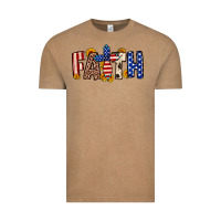 Vintage Coffee Faith USA flag sunflower Vintage Tee - Neo Western