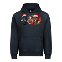 Navy christmas heifers Urban Hoodie - RanaPortraitStore