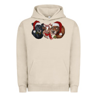 Pigment French Oak christmas heifers Urban Hoodie - RanaPortraitStore