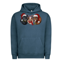 Pigment Midnight Navy christmas heifers Urban Hoodie - RanaPortraitStore