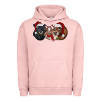Pigment Salmon christmas heifers Urban Hoodie - RanaPortraitStore