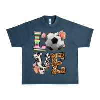 Midnight Navy western love soccer Urban Heavy Tee - HRA Design Shop