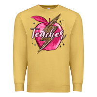 Antique Gold teacher lightning bolt valentine s day Premium Sweatshirt - MaliasSmallBusiness