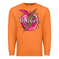 Carrot teacher lightning bolt valentine s day Premium Sweatshirt - MaliasSmallBusiness