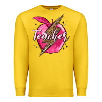 Lemon teacher lightning bolt valentine s day Premium Sweatshirt - MaliasSmallBusiness
