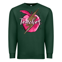 Sports Green teacher lightning bolt valentine s day Premium Sweatshirt - MaliasSmallBusiness