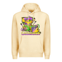 Pina Colada louisiana mardi gras state map Premium Hoodie - LillyAllenDesigns