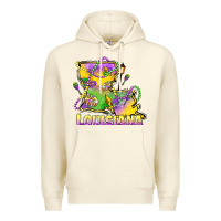 Sandshell louisiana mardi gras state map Premium Hoodie - LillyAllenDesigns