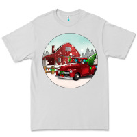 Dove Grey Christmas farm Christmas Premium Tee - BarkalooDesign