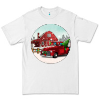 White Christmas farm Christmas Premium Tee - BarkalooDesign