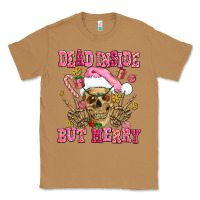 Toasted Coconut dead inside but merry  pink christmas skeleton Classic Tee - AdoDesignShop