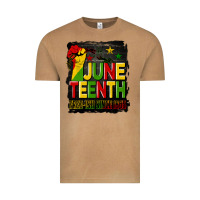 Vintage Camel juneteenth fist free ish since 1865 with background Vintage Tee - HRA Design Shop