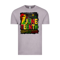 Vintage Zinc juneteenth fist free ish since 1865 with background Vintage Tee - HRA Design Shop