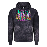 Cloud Black racing girl Vintage Hoodie - Zillion Design Studio