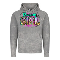 Cloud Rock racing girl Vintage Hoodie - Zillion Design Studio