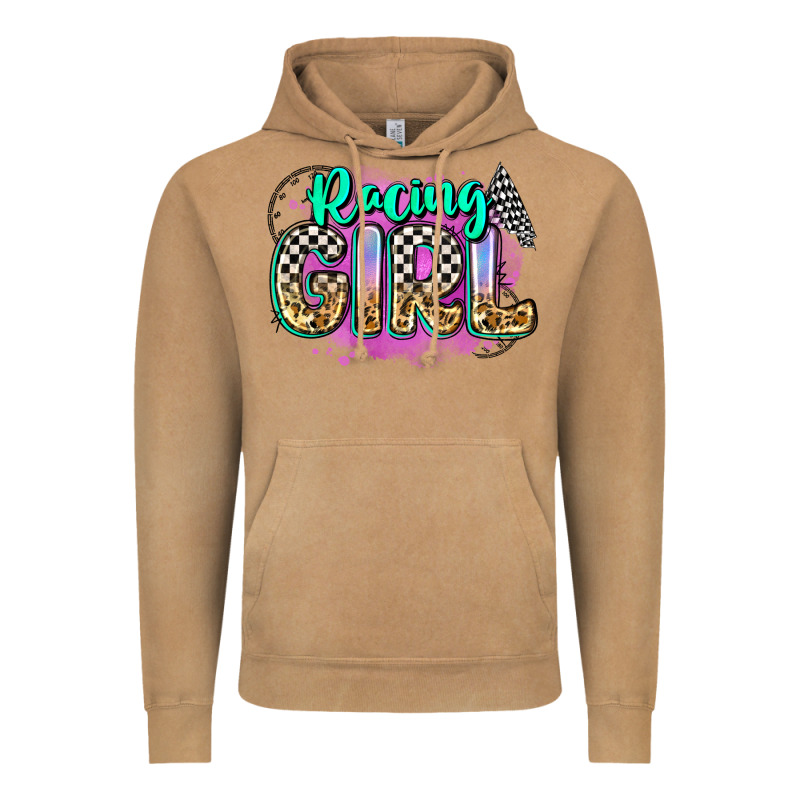 Racing Girl Vintage Hoodie by Zillion Design Studio | Teevron