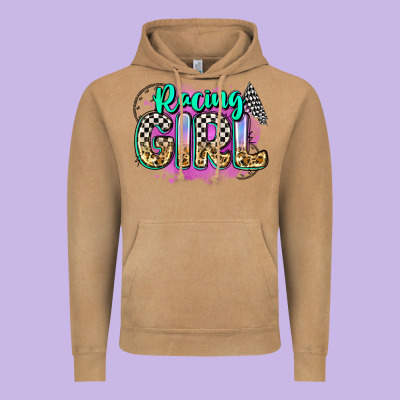 Racing Girl Vintage Hoodie Designed By Zillion Design Studio