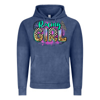 Vintage Denim racing girl Vintage Hoodie - Zillion Design Studio