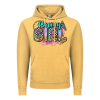 Vintage Mustard racing girl Vintage Hoodie - Zillion Design Studio