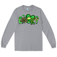 Heather Grey lucky st patrick s day Long Sleeve Tee - Artiststas