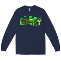 Navy lucky st patrick s day Long Sleeve Tee - Artiststas