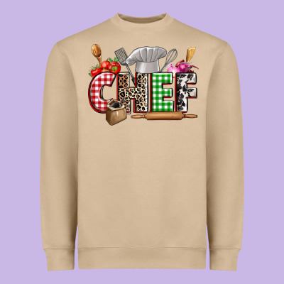 Chef Heavyweight Sweatshirt Designed By Zillion Design Studio