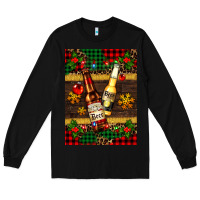 Black snow and beer bottles Long Sleeve Tee - AdoDesignShop