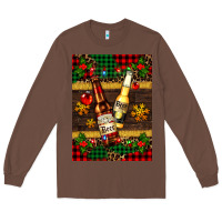 Chestnut snow and beer bottles Long Sleeve Tee - AdoDesignShop