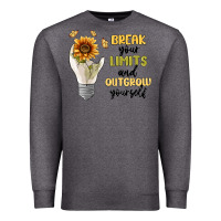 Charcoal Heather break your limits Premium Sweatshirt - MaliasSmallBusiness