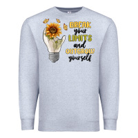 Heather Grey break your limits Premium Sweatshirt - MaliasSmallBusiness