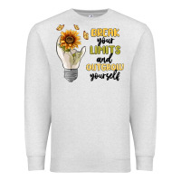 Oatmeal Heather break your limits Premium Sweatshirt - MaliasSmallBusiness