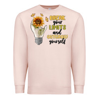 Pale Pink break your limits Premium Sweatshirt - MaliasSmallBusiness