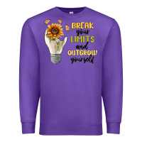 Purple break your limits Premium Sweatshirt - MaliasSmallBusiness