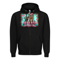 Black mama bear sees all Zipper Hoodie - Artiststas