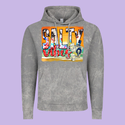 Salty Vibes Vintage Hoodie Designed By Texasbilliewilder