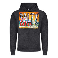 Vintage Black salty vibes Vintage Hoodie - texasbilliewilder