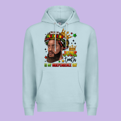 Juneteenth Is My Independence Day Premium Hoodie Designed By Lillyallendesigns