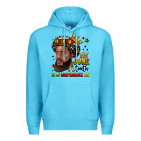 Ocean Blue juneteenth is my independence day Premium Hoodie - LillyAllenDesigns