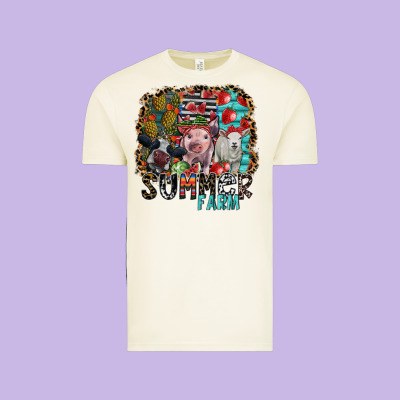 Summer Farm Vintage Tee Designed By Sublimationcraftshop