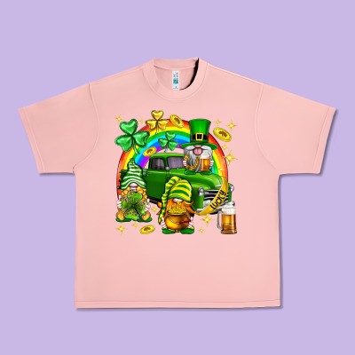 St. Patrick's Day Gnomies Truck Urban Heavy Tee Designed By Neo Western
