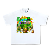 White St. Patrick's Day gnomies truck Urban Heavy Tee - Neo Western