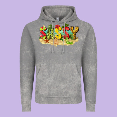 Sassy Beach Vintage Hoodie Designed By Texasbilliewilder